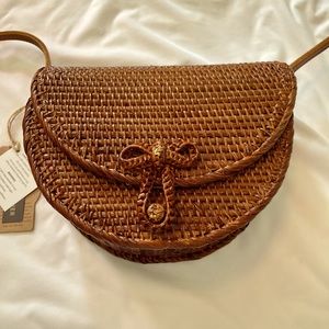 BNWT wicker fashion bag